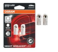 Osram LED Night Breaker Ampoule W5W 5W 6000K Homologuée Route 2x