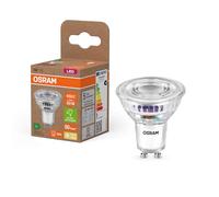 Osram LED PAR16 de e 2,5 W, 450 lm, blanc chaud (2700 K) en verre transparent sans plomb avec culot GU10 en efficacité énergétique A, diamètre 50 mm, pack IP20.6