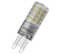OSRAM LED PIN LED-Lampe aus klarfarbenem Kunststoff, mit 4.4 W für 600 lm, warmweißes Licht mit 2700 K, multicolor, Retrofit-Stecksockel G9, CRI 80, EEK D, dimmbar.