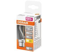 OSRAM - Led sphérique clair fil. 2.5w b22 250lm 2700K chd bte 1