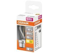OSRAM - LED sphérique clair filament 4W b22 470lm 2700K chaud