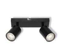 Osram LED Spot Elemental Plafonnier 2x GU10, plaque, noir,
