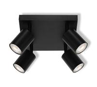 Osram LED Spot Elemental Plafonnier 4x GU10, plaque, noir,
