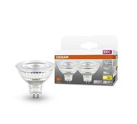 Osram LED Spot MR16 GL 50V LED, Socket GU5.3, Double Pack, 6.5W, 630lm, Lumière Blanche Chaude, Longue Durée de Vie, Pas de Temps d'Échauffement