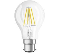 OSRAM LED Star, ampoule LED à filament clair, culot B22d, blanc froid (4000K), forme ampoule, kit de remplacement pour ampoules classiques 60W, 1-pack