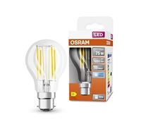 OSRAM LED Star ampoule LED à filament clair, culot B22d, blanc froid (4000K), forme d'ampoule, jeu de remplacement pour les ampoules conventionnelles 75W, 1-pack