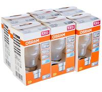 OSRAM LED Star ampoule LED à filament dépoli, culot B22d, blanc froid (4000K), forme d'ampoule, jeu de remplacement pour ampoules classiques 40W, 6-pack