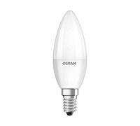 Osram LED STAR Ampoule LED, Forme flamme, Culot E14, 5W Equivalent 40W, 220-240V, dépolie, Blanc Froid 4000K, Lot de 1 pièce