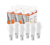 OSRAM LED Star Classic A150 LED lampe pour la base B22D, Forme de poire, GL FR, 2452 Lumens, Cold White (4000K), remplacement des ampoules conventionnelles de 150 W, non dimmables, 6 pack