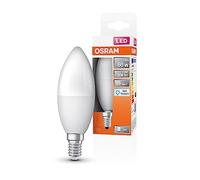 OSRAM LED Star Classic B60 LED lampe pour la base E14, forme de bougie, look Matt, 806 lumens, lumière du jour (6500k), remplacement des ampoules 60W conventionnelles, non dimmables, 1 pack
