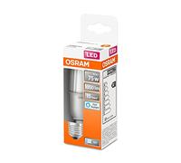 OSRAM LED Star Classic STICK, ampoule LED givrée en forme de bâton pour culot E27, blanc lumière du jour (6500K), 1050 lumens, en remplacement des ampoules classiques 75W, pack de 4