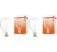 Osram LED Star Globe125 LED lampe pour la base E27, formulaire de globe, look filamentaire, 250 lumens, blanc chaud (2700k), remplacement des ampoules conventionnelles de 25 W, non dimmables, 1 pack