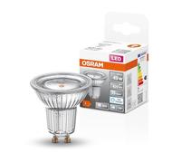 Osram LED Star PAR16 pour spots et spots en blanc lumière du jour (6500 K), transparent, diamètre 50 mm, avec 6,9 W pour 620 lm, culot à broches GU10 retrofit, verre sans plomb, IP20, EEK F.