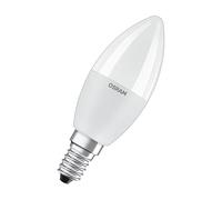 OSRAM LED STAR+ RGBW ampoule LED dépolie pour culot E14, les couleurs RGBW peuvent être changées par télécommande, forme de bougie, remplacement pour les ampoules conventionnelles 40W, double pack