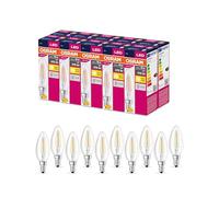 Osram LED Star Valeur Classic B40 LED lampe pour la prise E14, forme de bougie, fil, 470 lumens, blanc chaud (2700k), remplacement des ampoules de 40W conventionnelles, non dimmables, 10 pack