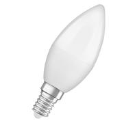 Osram LED Superstar Classic en ampouen forme de B avec trois scènes lumineuses : Relax, Active, Sleep. En plastique dépoli, 4,9 W,E14, 2700-4000 K, contrôlabvia un interrupteur mural.