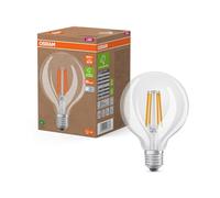 Osram LED Superstar Classic Globe G 95 en forme de bouclassique, corps en verre transparent, 3,8 W, 806 lm,E27, lumière blanc froid de 4000 K, EEK A, diamètre 95 mm.