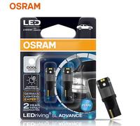 OSRAM LED T10 6000K W5W 194 LEDriving SL Advance 6000K blanc ampoules de lecture de voiture lampes de porte lumière intérieure 12V 1.5W 2980CW, paire