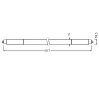 OSRAM HOMELIGHTING Tubes LED CEE: F (A - G) G5 forme de tube 7 W = 13 W blanc chaud (Ø x L) 18.50 mm x 517 mm 1 pc(s)