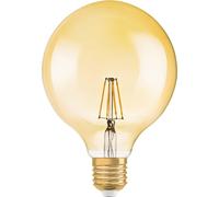 OSRAM LED VINTAGE 1906 Globe 7W E27 650 lumens blanc chaud 2400K,forme globe au design rétro