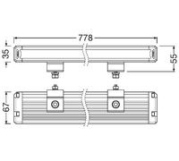 OSRAM LEDriving® Lightbar VX750-CB SR SM, Phare de Route à LED pour éclairage en Champ lointain/Proche, Faisceau combiné, 6000K, 4600lm, Faisceau Lumineux jusqu'à 410m, 12V/24V, Homologation ECE