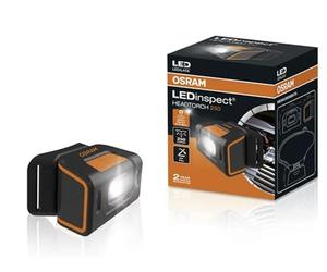 Osram LEDinspect HEADTORCH250, lampe d'inspection LED, lampe frontale LED rechargeable, lampe frontale LED avec capteurs de mouvement