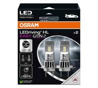 Osram LEDriving HL EASY GEN 2 ≜ H7/H18, feu de route et de croisement LED, blanc froid 6500 K, aucun accessoire nécessaire, utilisation tout-terrain uniquement - pas de ECE, 2 lampes