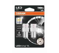 OSRAM LEDriving SL, P21W, lampes de signalisation à LED, hors route/off-road uniquement, pas d'homologation ECE, double blister, Orange