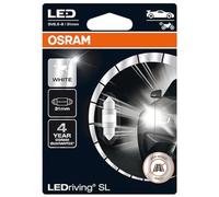 Osram LEDriving® SL, ≜ C5W (31 mm), blanc 6000K, lampe de signalisation LED, hors route/off-road uniquement, pas d'homologation ECE, blister simple (1 lampe)