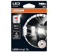 OSRAM LEDriving SL, lampes de signalisation à LED, Off-road uniquement, pas d'homologation ECE, Double Blister, Rouge, W5W
