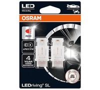 OSRAM LEDriving® SL, ≜ P27 / 7W, Rouge, lampes de signalisation à LED, Off-road uniquement, pas d'homologation ECE, Double Blister