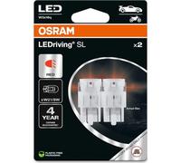 Osram LEDriving SL, ≜ W21/5W, Red, Double Blister (2 lamps), LED Retrofit, offroad use only