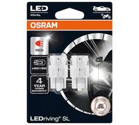 OSRAM LEDriving® SL, ≜ W21 / 5W, Rouge, lampes de signalisation à LED, Off-road uniquement, pas d'homologation ECE, Double Blister