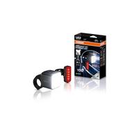 Osram Éclairage vélo LEDsBIKE Compact 100 – Avant et arrière rechargeable, feu stop, StVZO, 100 lux