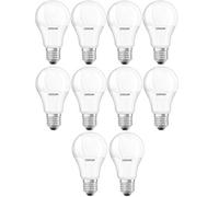 Osram Lot de 10 ampoules LED classiques A 60 E27 Mat 8,5 W = 60 W 806 lm Blanc chaud 2700 K 2700 K