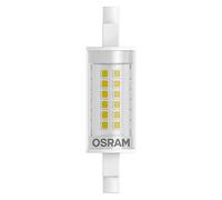 OSRAM Lot de 10 x LED SLIM LINE R7S | Tube Crayon LED culot R7s, 6W = 60W équivalent incandescent | Blanc chaud | 2700K