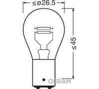 Osram Lampes halogènes auxiliaires Original 12V P21/5W 7528-02B – Blister double