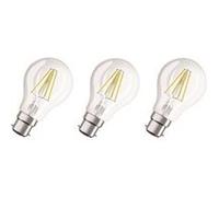 OSRAM Lot de 3 Ampoules LED B22 standard claire 7 W équivalent a 60 W blanc chaud G