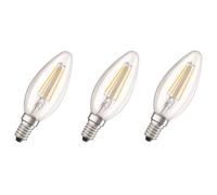 OSRAM Lot de 3 Ampoules LED E14 flamme claire 4 W équivalent à 40 W blanc froid (Lot de 2)