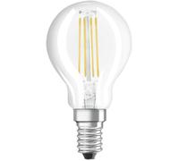 OSRAM Lot de 3 Ampoules LED E14 sphérique claire 4 W équivalent à 40 W blanc chaud