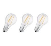 OSRAM Lot de 3 Ampoules LED E27 standard claire 6,5 W équivalent a 60 W blanc froid blanc G