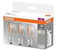 Osram Ampoule LED Filament Standard E27 6,5W (équiv. 60W) Blanc chaud 2700K – Lot de 3