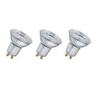 Osram Lot De 3 Ampoules Spots Led Par16 Gu10 2.6 W Équivalent A 35 W Blanc Chaud Blanc