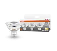 OSRAM Lot de 3 spots LED MR16 GL 50 à réflecteur LED basse tension, culot GU5.3, 6,5 W, 30 lm, 2700 K, lumière blanche chaude, très faible consommation d'énergie, longue durée de vie, pas de temps de