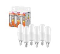 OSRAM Lot de 6 x Ampoule LED, Culot: E14, Blanc chaud, 2700 K, 10 W, équivalent à 75 W, LED STAR STICK