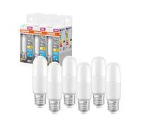OSRAM Lot de 6 x Ampoule LED, Culot: E27, Blanc chaud, 2700 K, 10 W, équivalent à 75 W, dépolie, LED STAR STICK