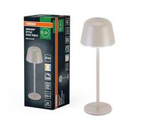 OSRAM Luminaire extérieur ENDURA STYLE TABLE, 2,5W, 200lm, beige, lampe de table, batterie rechargeable, classe de protection IP54, gradation en continu, fonction de mémorisation de la luminosité