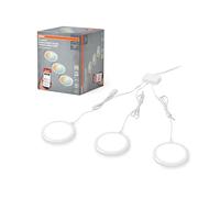 Osram Luminaire sous meuble SMART+ WiFi, rond,blanc, 6,5W, 375lm, 83mm,blanc réglable 3000-6500K,dimmable,longue durée de vie,montage facile, contrôlable par application,compatible Amazon et Google