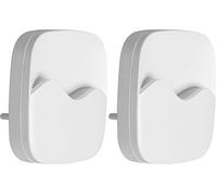 Osram LUNETTA Wave veilleuse en plastique blanc, lumière blanc chaud, protection IP20, pour chambre d'enfant et intérieurs (Lot de 2)