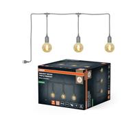 Osram Lustre d’extérieur Gris, Ø 4,5 cm, longueur de câble 7 m, blanc